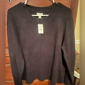 NWT JCrew extra soft black sweater
